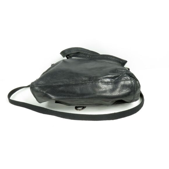 The Sak Venata Leather Convertible Bag Womens Foldover Tote Black - Picture 5 of 10